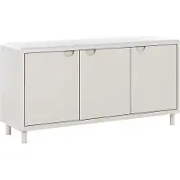 Beliani KORVO - Opbergkast met 3 deuren - Lichtbeige - Mesh