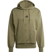 Adidas Sportsweatshirt 'Essentials Feelcozy' olijfgroen / zwart