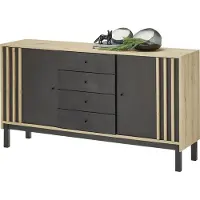 Bega Consult Volano Dressoir Gecoat spaanplaat zwart/bruin