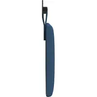 vidaXL Hangend hoofdbord Blauw Stof