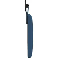 vidaXL Hangend hoofdbord Blauw Stof