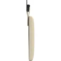 vidaXL Hangend hoofdbord Crème Stof