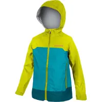 Endura MT500 JR Waterproof Kinderjas Groen/Blauw || Maat: M