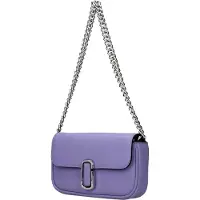 Marc Jacobs Paarse Leren Schoudertas