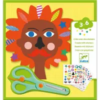 Djeco Creatiefset m. Stickers - Kapper - - OneSize - Knutselpakket