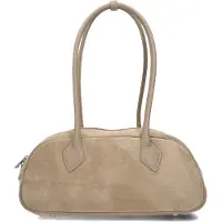 Notre-V Dames Schoudertassen Minae Suede - Beige - Maat ONESIZE
