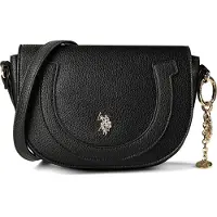 U.S. POLO ASSN. Schoudertas 'Lawson' zwart