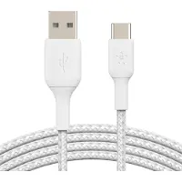 Belkin Braided USB-C-naar-USB-A 2 Meter Wit