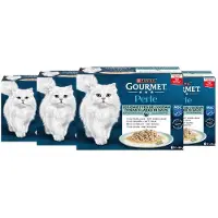 Gourmet 4x Kattenvoer Nat Perle Ocean Flakes In Saus 12x85 Gr