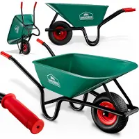 Gardebruk Kruiwagen 100 L - Kunststof Kuip – tot 150KG Groen