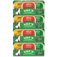 Lily's Kitchen 4x Hondenvoer Nat Klassiek Menu Selectiebox 6x150 Gr
