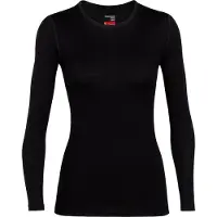 Icebreaker Ondershirt Womens 260 Tech LS Crewe Black-XXL