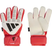 Adidas Predator Match Fingersave Keepershandschoenen Kids Wit Rood Zwart