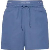 Calvin Klein Swimwear Zwemshorts blauw denim / offwhite