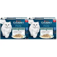 Gourmet 2x Kattenvoer Nat Perle Ocean Flakes In Saus 12x85 Gr
