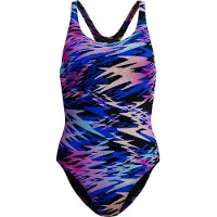 Speedo - Women's Hyperboom Print Medalist One Piece - Badpak 38, blauw