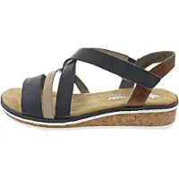 Rieker Sandalen met riem nude / marine / karamel