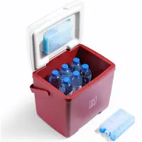 Brisby 13 liter Koelbox Rood met 2 koelelementen