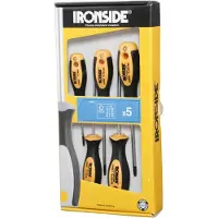 Ironside Schroevendraaierset, 5-delig, Tx00, 2-componenten handgreep, C.V.-staal