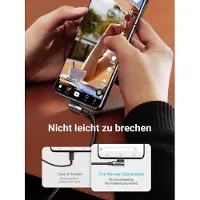 UGREEN Haakse USB-C naar USB-A-datakabel 2 m, zwart