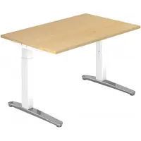 Hjh OFFICE PRO XTRA XB 12 WC - Esdoorn 120x80 Tafelhoogte I In hoogte verstelbaar