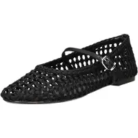 La strada Ballerina Zwart Satijn - Damesschoenen - Maat - 41