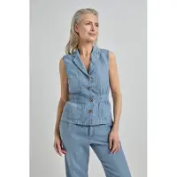 Josephine & Co Jaap Gilet Grey Size: 38 | Vests Outlet | Dames | Blauw