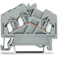 Wago 280-641, doorgaande klem voor 3 draden, 2,5 mm², met centrale markering, grijs