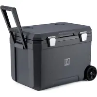 Brisby Koelbox - Frigobox - 45L - 3 Dagen Isolatie - 4 Dikke Koelelementen - Tempratuur Veilige Sluiting - Grijs