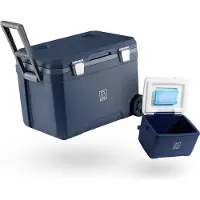Brisby Koelbox - Frigobox - 45L - 3 Dagen Isolatie - 4 Dikke Koelelementen - Temperatuur Veilige Sluiting - Blauw