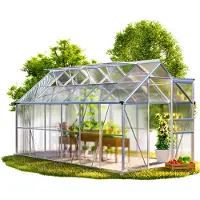 Gardebruk Tuinkas Aluminium 380x190x195cm met 4 Dakramen