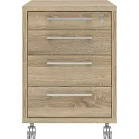Ebuy24 Prisme ladekast B 4 lades eiken decor.