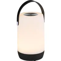 Grundig LED nachtlampje met USB-C oplaadfunctie – LED tafellamp in 2 kleuren – Nachtlampje volwassenen dimbaar – Tafellamp voor binnen en buiten – Draagbaar model zwart/wit