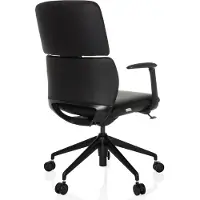 Hjh OFFICE Directiestoel / bureaustoel ATMOS DESIGNER leder zwart