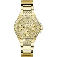 GUESS Analoog horloge 'ENVY' goud
