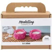 Creativ Company CC Mini Hobbyset Waxinelichthouders Boetseren