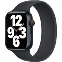 Apple Siliconen solobandje voor de Watch | 44/45/46/49 mm - Maat 4 - Midnight