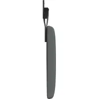 vidaXL Hangend hoofdbord Donkergrijs Stof