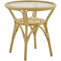 Sika-Design Tony Bijzettafel Outdoor Ø50 Cm Naturel - Bijzettafels en kleine tafels Polyethyleen Natural - SD-E405-NU