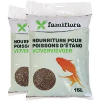 Famiflora Allround Mix 3mm 2x15L - Complete allround mix voor koi en goudvissen - Met spirulina & paprika voor schitterende kleuren - Licht verteerbaar door granenmix