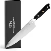 VDN Koksmes damaststaal - Elegance serie - VG-10 Japans damascus - 67 lagen staal