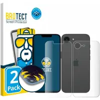 BROTECT - Screenprotector voor Apple iPhone 17e (Voor+Achter) - Folie Beschermfolie transparant volledig dekking - 2 Stuks