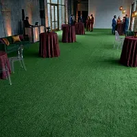 Floordirekt Op Maat Hemaakt Tapijt Sintra - Voor Evenementen & Beurzen - Onderhoudsvriendelijke Loper - Voor Beurzen & Evenementen - Donkergroen - 100 x 450 cm