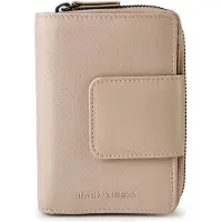 Jack kinsky Livorno 511 Portemonnee RFID-bescherming Leer 9.5 cm beige