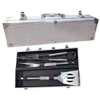 Cardinale Barbecue-set voor 3 personen, in koffer, Ideal Star, 34 cm