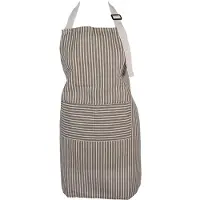 Clayre & Eef Keukenschort 69x68 cm Grijs Polyester