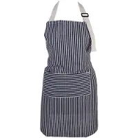 Clayre & Eef Keukenschort 69x68 cm Blauw Polyester