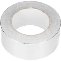 XL Tools Zelfklevende Aluminiumtape - 50 mm x 45 m - -30 °C tot +100 °C - voor Ventilatiekanalen, Isolatie en HVAC - Dampdicht en Hittebestendig - Zilver