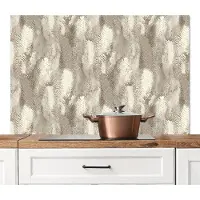 KitchenYeah Spatscherm keuken 120x80 cm - Kookplaat achterwand Slang - Textuur - Zand - Muurbeschermer - Spatwand fornuis - Hoogwaardig aluminium