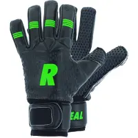 Real Duo Keepershandschoenen Kinderen - Zwart / Fluo Groen | Maat: 7,5